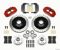 Wilwood 140-12272-DR Wilwood Narrow Superlite 6R Front Hub & 1PC Rtr Kit 12.88in Drilled -Red Magnum Force Drop Spindle