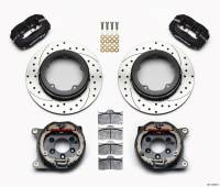 Wilwood 140-12420-D Wilwood Forged Dynalite P/S Park Brake Kit Drilled Strange Eng Floater 3.49in Offset