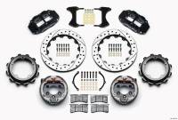 Wilwood 140-12435-D Wilwood Narrow Superlite 4R Rear P-Brk Kit 12.88in Drilled Strange Eng Floater 3.49in Offset