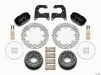 Wilwood 140-12548-D Wilwood Dynapro Lug Mount Single Rear Dynamic Kit SA Drilled 58-64 Olds/Pont 1/2in Studs