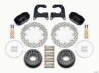 Wilwood 140-12549-D Wilwood Dynapro Lug Mount Single Rear Dynamic Kit SA Drilled M-W/Lamb Ends 1/2in Studs