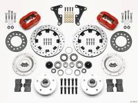 Wilwood 140-12649-DR Wilwood Forged Dynalite Front Kit 11.75in Drilled Red 41-55 Cadillac