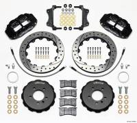 Wilwood 140-12789-D Wilwood Narrow Superlite 6R Front Hat Kit 12.88in Drilled 06-12 Volkswagen GTI w/ Lines