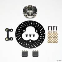 Wilwood 140-12958 Wilwood Dynapro Single LW Left Front Kit - Midget 10.20in Aluminum Drilled Rotor