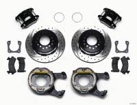 Wilwood 140-13025-D Wilwood D154 P/S Park Brake Kit Drilled 12 Bolt 2.81in Offset Staggered Shock