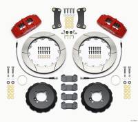 Wilwood 140-13062-R Wilwood Dynapro 6 Front Hat Kit 12.88in Red 2002-Up Mini Cooper w/ Lines