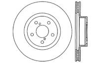Stoptech 128.47012L StopTech Drilled Sport Brake Rotor