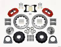 Wilwood 140-13224-DR Wilwood Narrow Superlite 6R Front Hub Kit 12.88in Drill Red TCI-IFS 71-78 (Pinto Based)