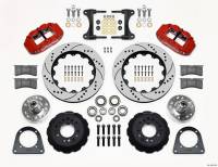 Wilwood 140-13225-DR Wilwood Narrow Superlite 6R Front Hub Kit 14.00in Drill Red TCI-IFS 71-78 (Pinto Based)