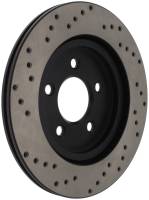Stoptech - Stoptech 128.61087R StopTech 05-10 Ford Mustang V6/4.0L / GT V8/4.6L Cross Drilled Right Rear Rotor - Image 3