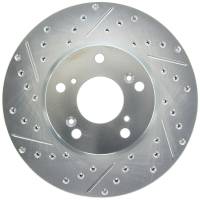 Stoptech - Stoptech 227.40036R StopTech Select Sport 06-08 Honda Civic GX / 98-02 Accord V7 Slotted and Drilled Right Front Rotor - Image 2