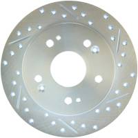 Stoptech - Stoptech 227.40040L StopTech Select Sport 06-15 Honda Civic Si Slotted and Drilled Left Rear Rotor - Image 2