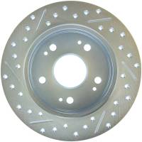 Stoptech - Stoptech 227.40040L StopTech Select Sport 06-15 Honda Civic Si Slotted and Drilled Left Rear Rotor - Image 3