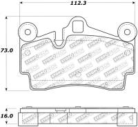 Stoptech 308.09780 StopTech Street Touring Brake Pads
