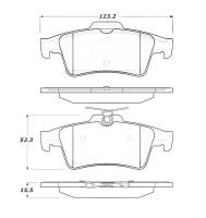 Stoptech - Stoptech 308.10950 StopTech Street Touring 07-09 Mazdaspeed3 / 06-07 Mazdaspeed6 Rear Brake Pads - Image 2