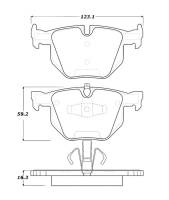 Stoptech 308.11700 StopTech Street Touring 06 BMW 330 Series (Exc E90) Series Rear Brake Pads