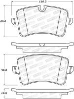 Stoptech - Stoptech 308.15470 StopTech Street Brake Pads - Rear - Image 2