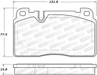 Stoptech 308.16630 StopTech 07-15 Audi Q7 Street Performance Front Brake Pads