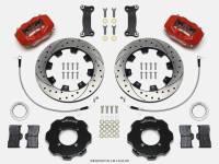 Wilwood 140-14233-DR Wilwood Forged Dynalite Front Hat Kit 12.19in Drilled Red 2016-Up Mazda MX5 Miata w/ Lines