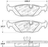 Stoptech 309.02790 StopTech Performance Rear Brake Pads