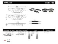 Stoptech - Stoptech 309.02790 StopTech Performance Rear Brake Pads - Image 3