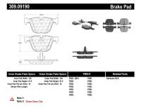 Stoptech - Stoptech 309.09190 StopTech Performance 06-09 BMW M5 E60 / 07-09 M6 E63/E63 Rear Brake Pads - Image 3