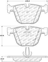 Stoptech - Stoptech 309.09190 StopTech Performance 06-09 BMW M5 E60 / 07-09 M6 E63/E63 Rear Brake Pads - Image 4