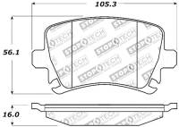 Stoptech - Stoptech 309.11080 StopTech Performance 06-09 Audi A3 / 05-09 Audi A4/A6 / 08-09 Audi TT / 06-09 VW GTI / 06-09 Jetta - Image 2