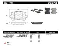 Stoptech - Stoptech 309.11080 StopTech Performance 06-09 Audi A3 / 05-09 Audi A4/A6 / 08-09 Audi TT / 06-09 VW GTI / 06-09 Jetta - Image 4