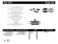 Stoptech 309.12670 StopTech Performance Brake Pads