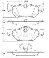 Stoptech - Stoptech 309.12670 StopTech Performance Brake Pads - Image 3