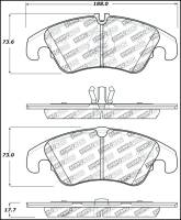 Stoptech 309.13220 StopTech Performance 08-10 Audi A5 / 10 S4 / 09-10 Audi A4 (except Quattro) Front Brake Pads