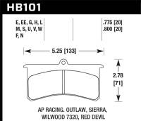 Hawk Performance - Hawk Performance kHB101N.800 Hawk HP+ Street Brake Pads - Image 4