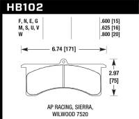 Hawk Performance - Hawk Performance kHB102F.800 Hawk HPS Street Brake Pads - Image 3