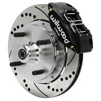 Wilwood 140-17473-D Wilwood 70-72 Porsche 914 Front Powerlite Brake Kit Drilled & Slotted - Black