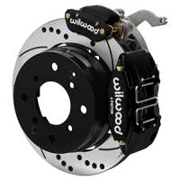 Wilwood 140-17475-D Wilwood 70-76 Porsche 914 Rear Powerlite Brake Kit Dilled & Slotted - Black