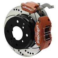 Wilwood 140-17475-DR Wilwood 70-76 Porsche 914 Rear Powerlite Brake Kit Dilled & Slotted - Red