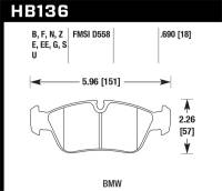 Hawk Performance - Hawk Performance kHB136Z.690 Hawk Performance Ceramic Street Brake Pads - Image 4