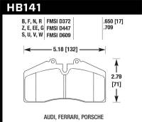 Hawk Performance kHB141D.650 Hawk Porsche 911/928/944/968 ER-1 Front Brake Pads