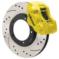 Wilwood 140-17653-DY Wilwood 75-83 Porsche 911 D45 11.10in. Front Brake Kit w/ Flex Lines - Drilled Rotors (Yellow)