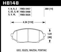 Hawk Performance - Hawk Performance kHB148B.560 Hawk 90-93 Mazda Miata Base 1.6L HPS 5.0 Front Brake Pads - Image 2