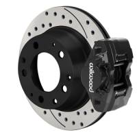 Wilwood 140-17656-D Wilwood 84-89 Porsche 911 D31 11.42in. Rear Brake Kit w/ Flex Lines - Drilled Rotors (Black)