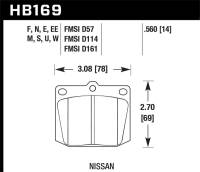Hawk Performance kHB169F.560 Hawk HPS Street Brake Pads