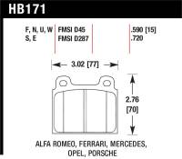 Hawk Performance - Hawk Performance kHB171F.590 Hawk HPS Street Brake Pads - Image 3