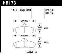 Hawk Performance - Hawk Performance kHB173N.570 Hawk HP+ Street Brake Pads - Image 3