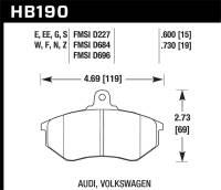 Hawk Performance - Hawk Performance kHB190N.600 Hawk HP+ Street Brake Pads - Image 4