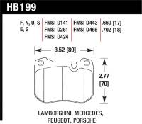 Hawk Performance kHB199G.702 Hawk 80-92 Porsche 924 Turbo DTC-60 Race Brake Pads