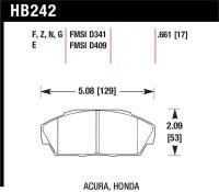 Hawk Performance - Hawk Performance kHB242N.661 Hawk HP+ Street Brake Pads - Image 2