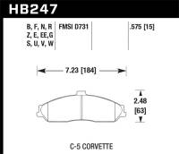 Hawk Performance kHB247B.575 Hawk 2008-2009 Cadillac XLR Platinum HPS 5.0 Front Brake Pads