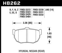 Hawk Performance kHB262S.540 Hawk 89-97 Nissan 240SX HT-10 Race Rear Brake Pads
